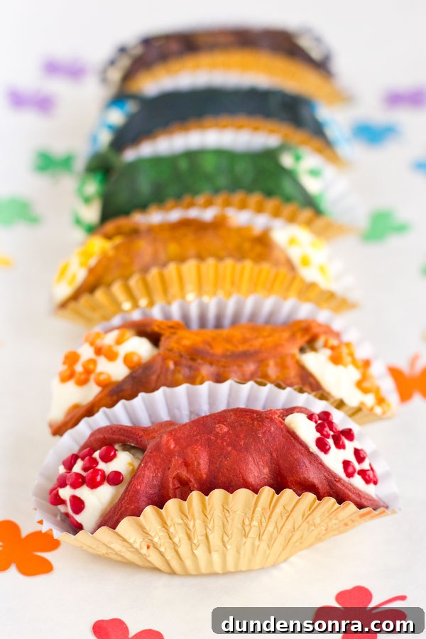 Colorful Rainbow Cannoli Recipe for Festive Desserts 2 Rainbow Cannoli