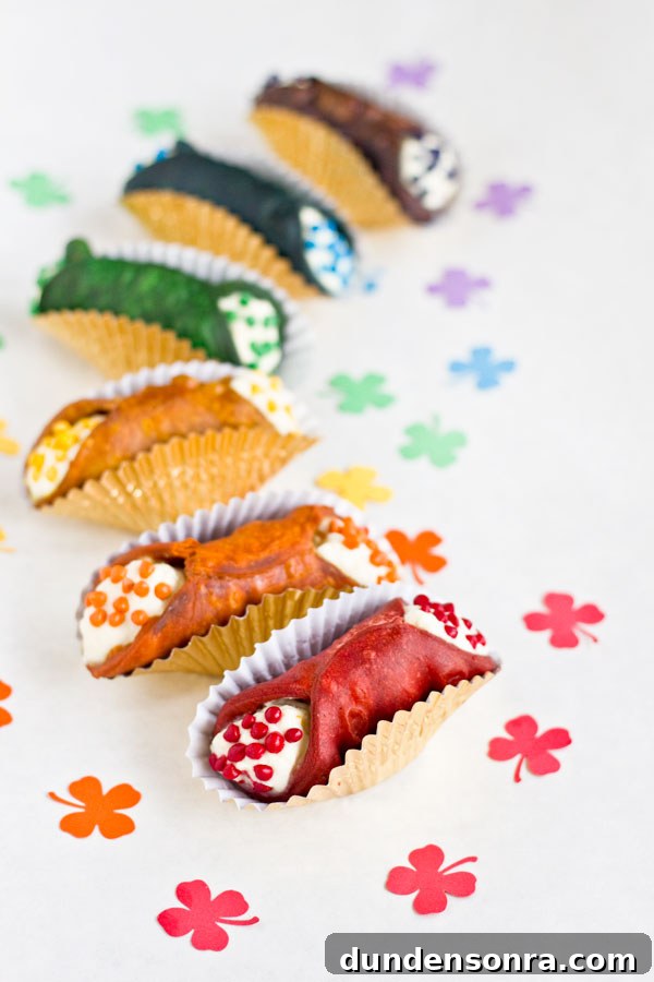 Colorful Rainbow Cannoli Recipe for Festive Desserts 5 How To Make Rainbow Cannoli