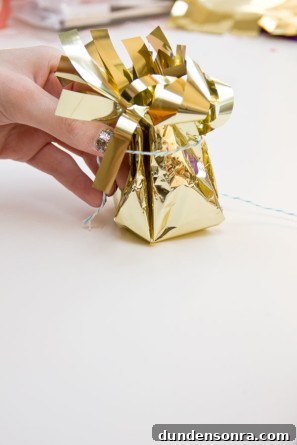 DIY Fringe Mylar Treat Bag for St Patricks Day