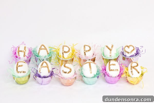 DIY Sequin Easter Eggs: Step-by-Step Guide to Sparkling Decor 2 DIY Sequin Easter Eggs