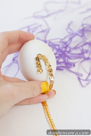 DIY Sequin Easter Eggs: Step-by-Step Guide to Sparkling Decor 6 Sequin Letter Easter Eggs