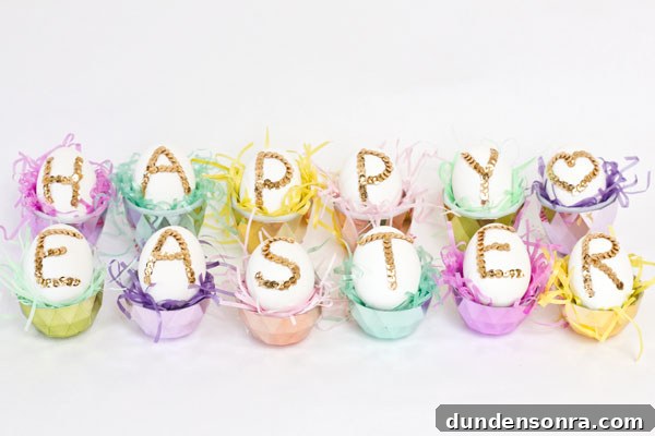 DIY Sequin Easter Eggs: Step-by-Step Guide to Sparkling Decor 8 DIY Sequin Easter Egg Tutorial