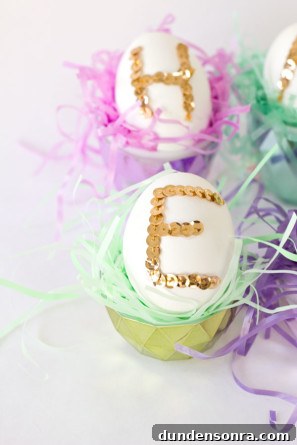 Sequin Easter Eggs