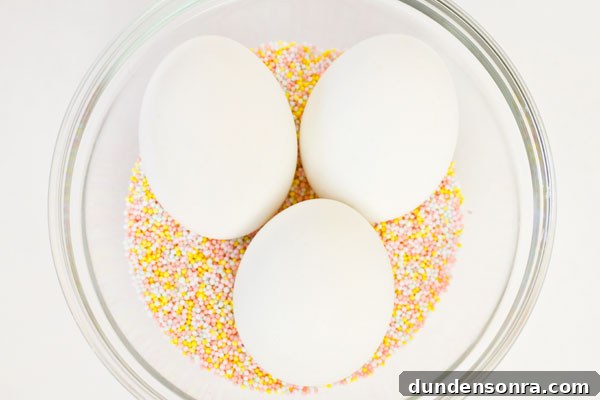 How to Make Sprinkle-Covered Easter Eggs: Step-by-Step DIY Guide 3 How To Cover Eggs in Sprinkles