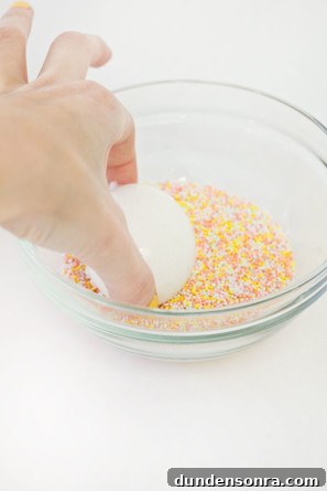 How to Make Sprinkle-Covered Easter Eggs: Step-by-Step DIY Guide 5 Pastel Sprinkled Easter Eggs