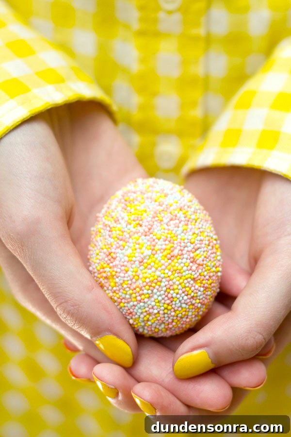 How to Make Sprinkle-Covered Easter Eggs: Step-by-Step DIY Guide 9 Sprinkle Easter Egg DIY
