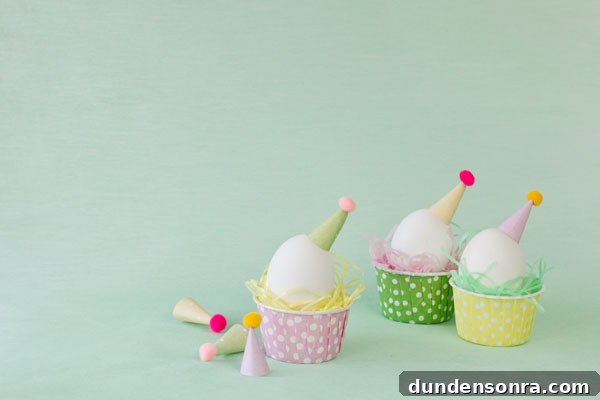 DIY Party Hat Eggs