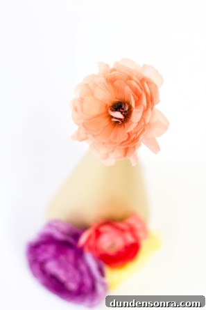 How To Make Fresh Flower Party Hats