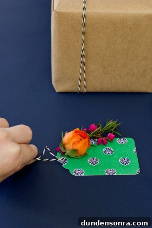 How To Make Fresh Flower Gift Tags