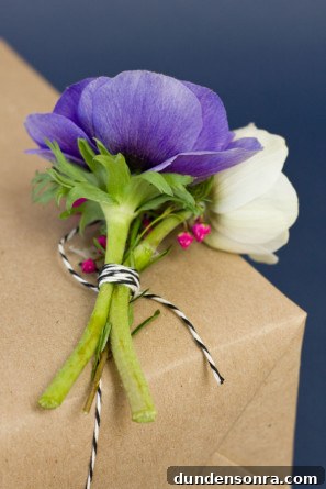 How To Package Gifts with Flowers