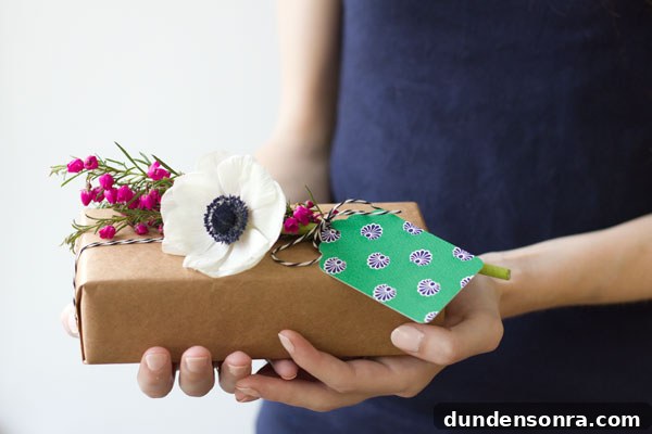 Fresh Flower Gift Tags DIY