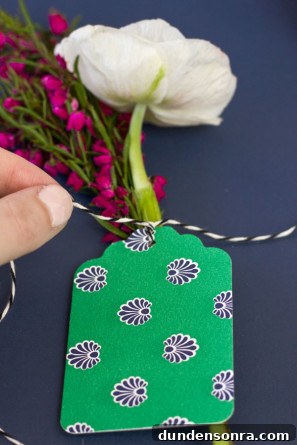 How To Make Flower Gift Tags
