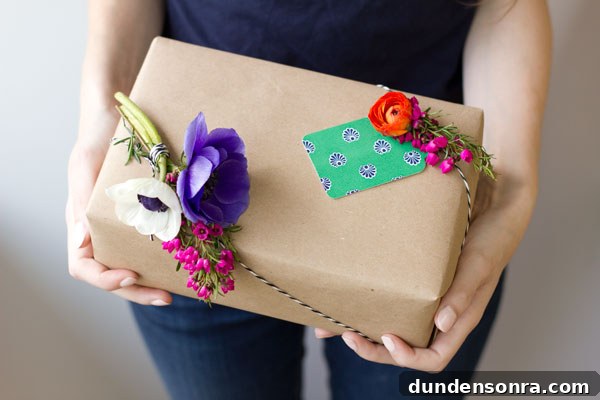 DIY Flower Gift Tags