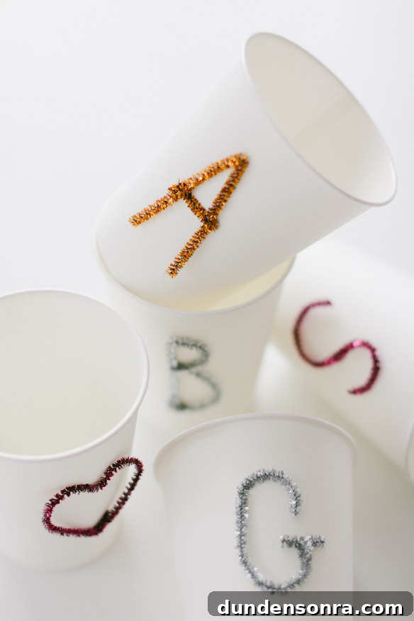 5 Creative Projects You Can Make with Pipe Cleaners 5 DIY Pipe Cleaner Party Cups