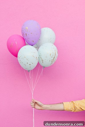 DIY Splatter Paint Balloons