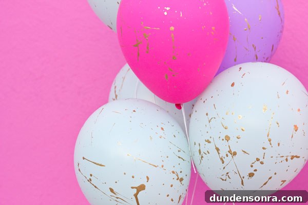Splatter Paint Balloons