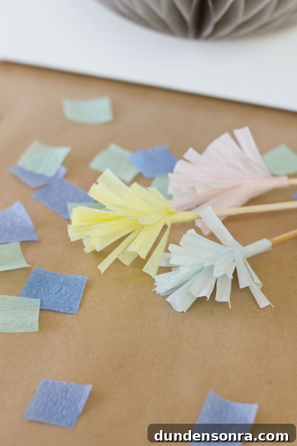 DIY Drink Stirrers from Cupcake Liners