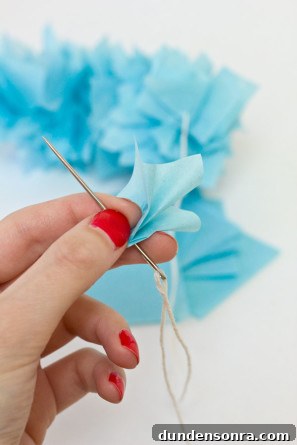 How To Make a Tissue Paper Garland