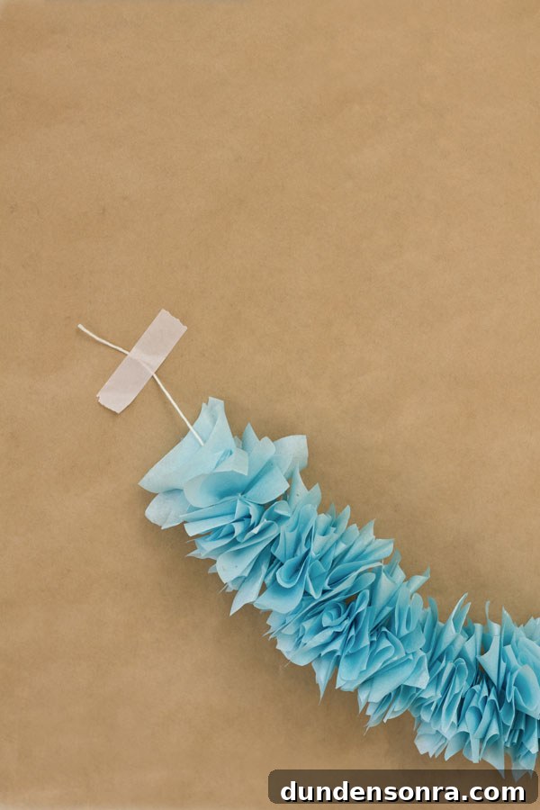 DIY Tissue Paper Garland