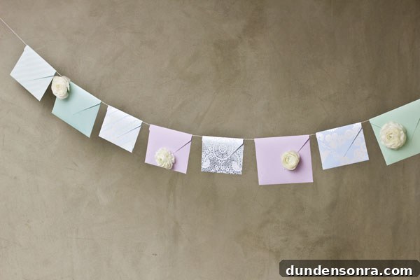 Fresh Flower Envelope Garland