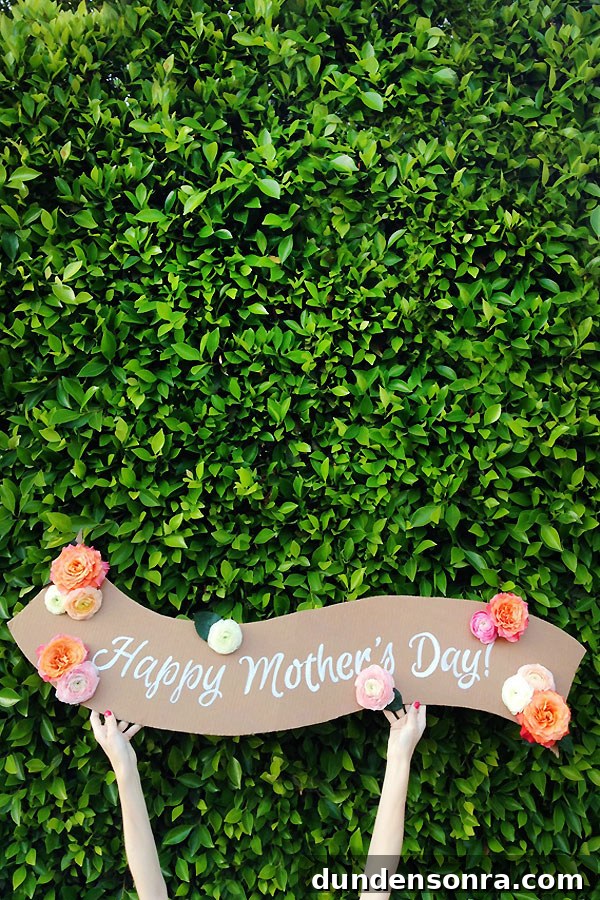 DIY Fresh Flower Banner