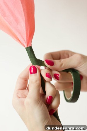 DIY Crepe Paper Roses