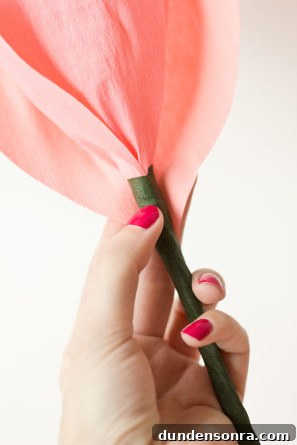 DIY Crepe Paper Roses
