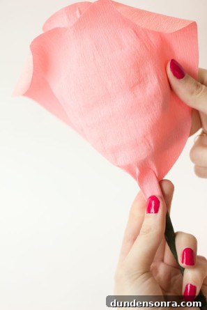 DIY Crepe Paper Roses