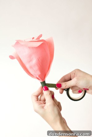 DIY Crepe Paper Roses