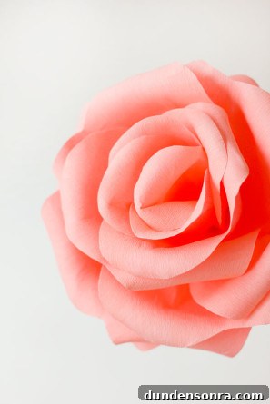 DIY Crepe Paper Roses