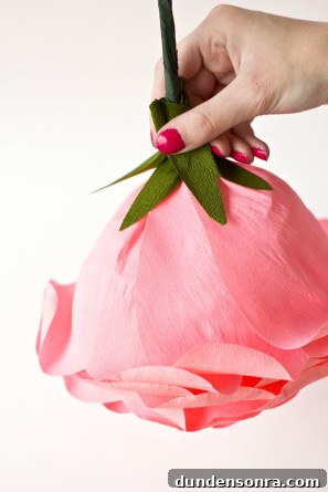DIY Crepe Paper Roses