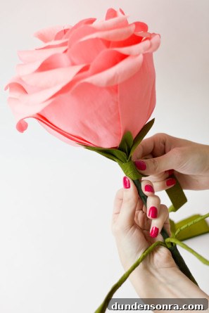 DIY Crepe Paper Roses