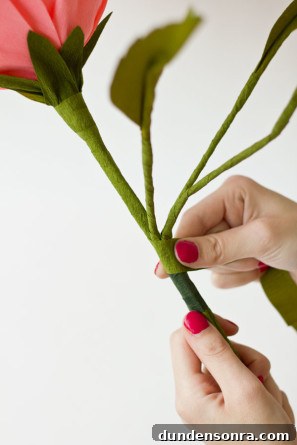 DIY Crepe Paper Roses
