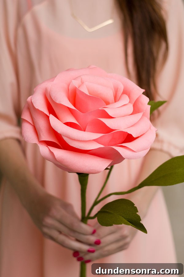 How To Make A Crepe Paper Rose