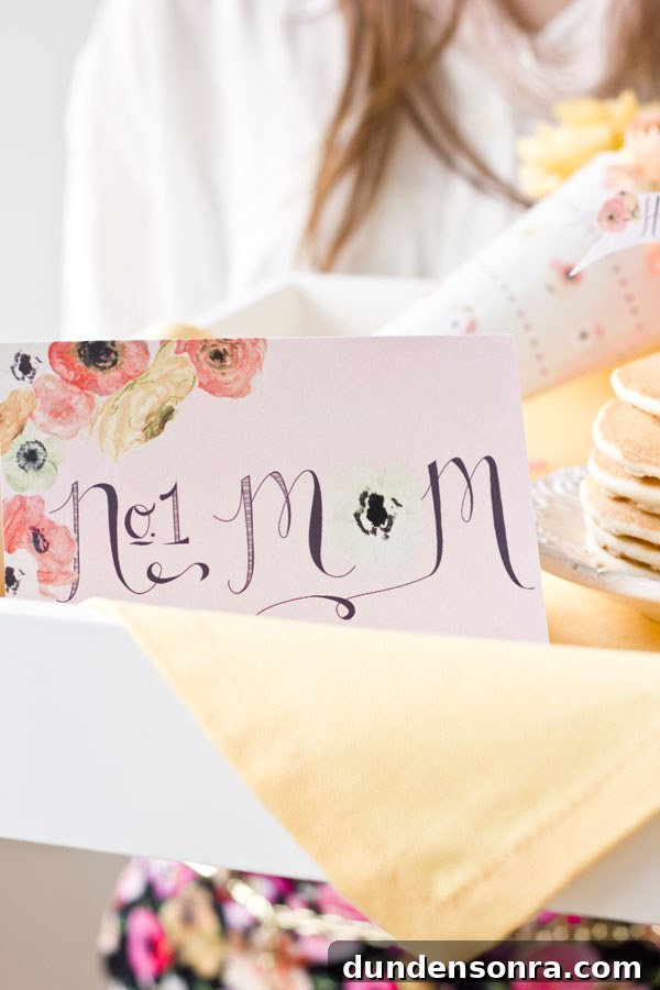 Mother’s Day Breakfast in Bed Printables — Free Printable Cards & Menus 3 Free Printable Mothers Day Card
