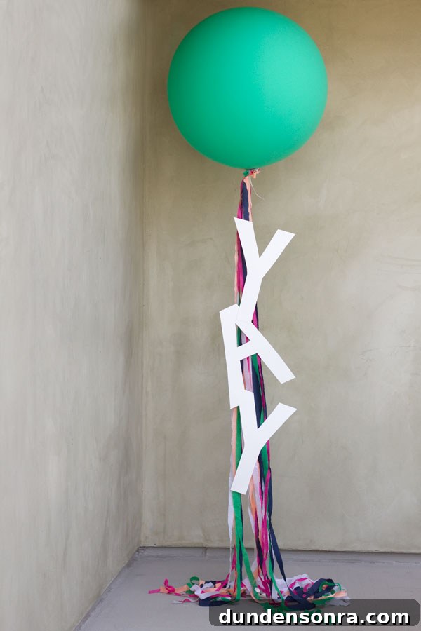 DIY Giant Balloon Message