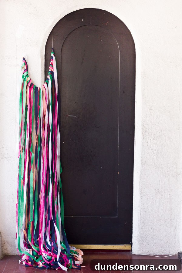 How to Make a Surprise Streamer Door for Parties 2 DIY Surprise Streamer Door