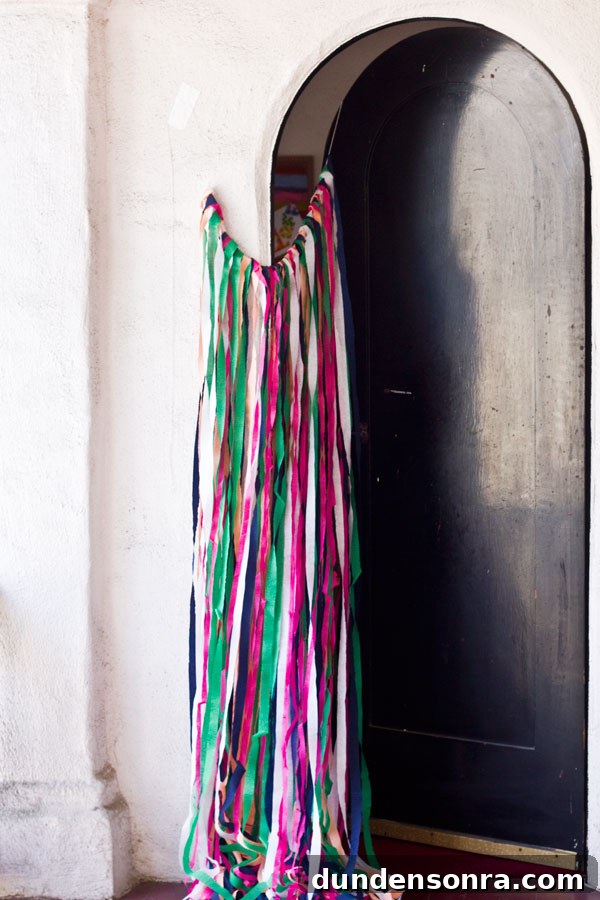 How to Make a Surprise Streamer Door for Parties 3 Surprise Streamer Door DIY