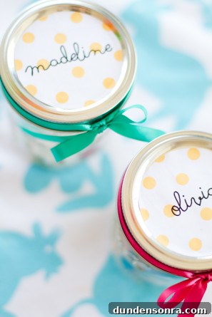 DIY Glitter Jar Favors