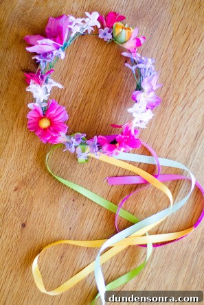 Madeline’s Colorful DIY Flower-Filled Birthday Party Ideas 9 DIY Colorful Flower Crowns