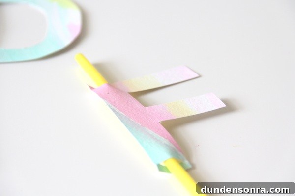 How To Make Monogram Straw Toppers