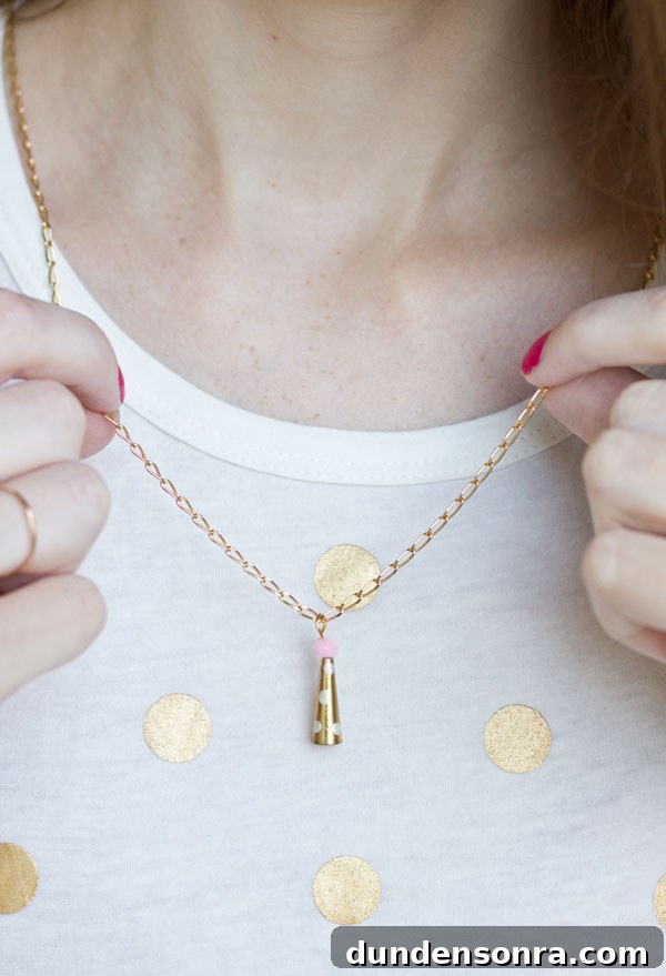 DIY Party Hat Necklace