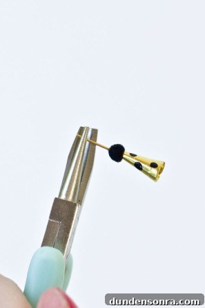 Gold Party Hat Charm DIY