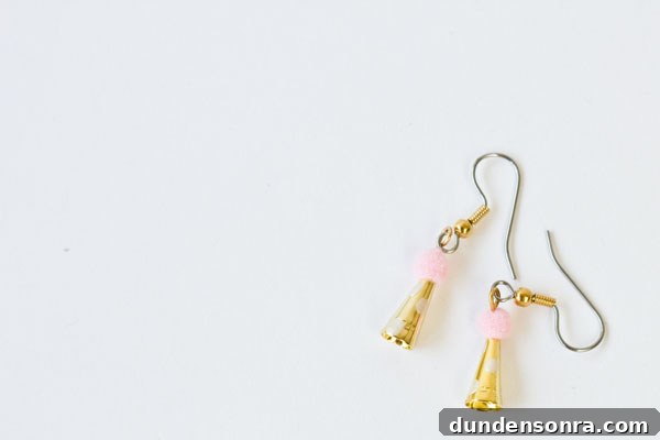 Party Hat Earrings DIY