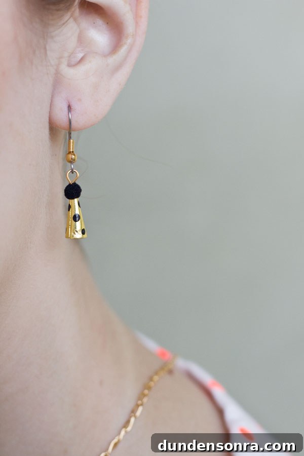 DIY Party Hat Earrings