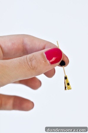 Gold Polka Dot Party Hat Charm DIY