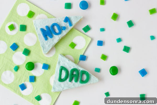 Father’s Day Sugar Cookie Ideas: Fun DIY Recipes and Decorating Tips 9 DIY Pennant Flag Cookies