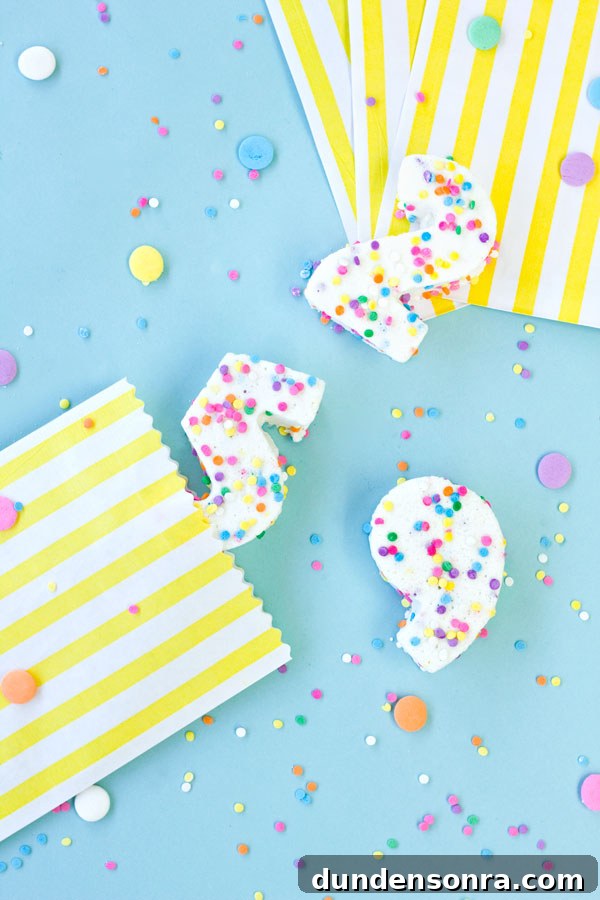 DIY Confetti Marshmallow Number Cakes (Giveaway Closed) 11 Confetti Marshmallow Number Favors
