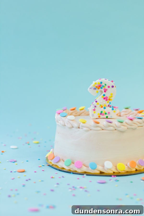 DIY Confetti Marshmallow Number Cakes (Giveaway Closed) 3 Confetti Marshmallow Number Cake Topper