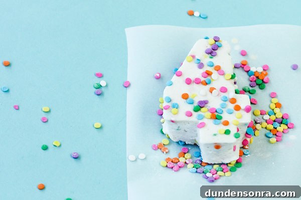 DIY Confetti Marshmallow Number Cakes (Giveaway Closed) 8 Confetti Marshmallows